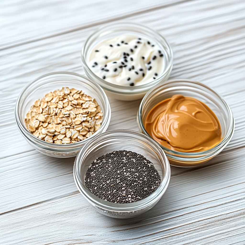 Ingredients for 10 No-Cook High-Protein Breakfasts