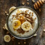 cottage cheese dessert in glass jar