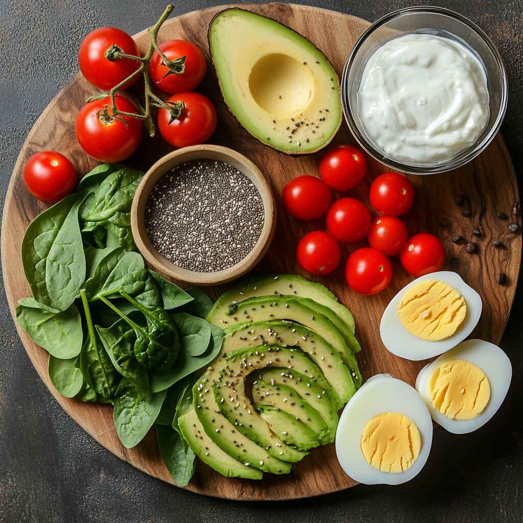 Ingredients for high protein low calorie meal prep