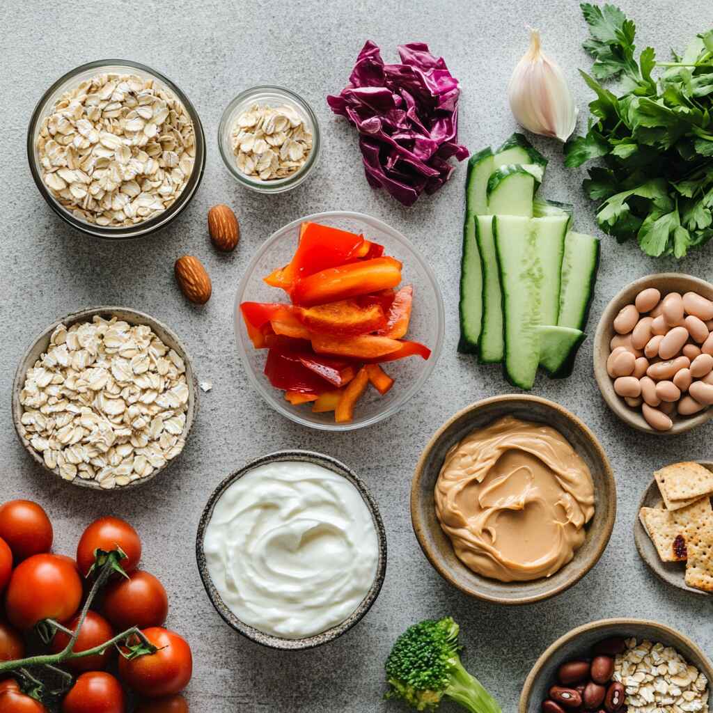 ingredients for no-cook student recipes