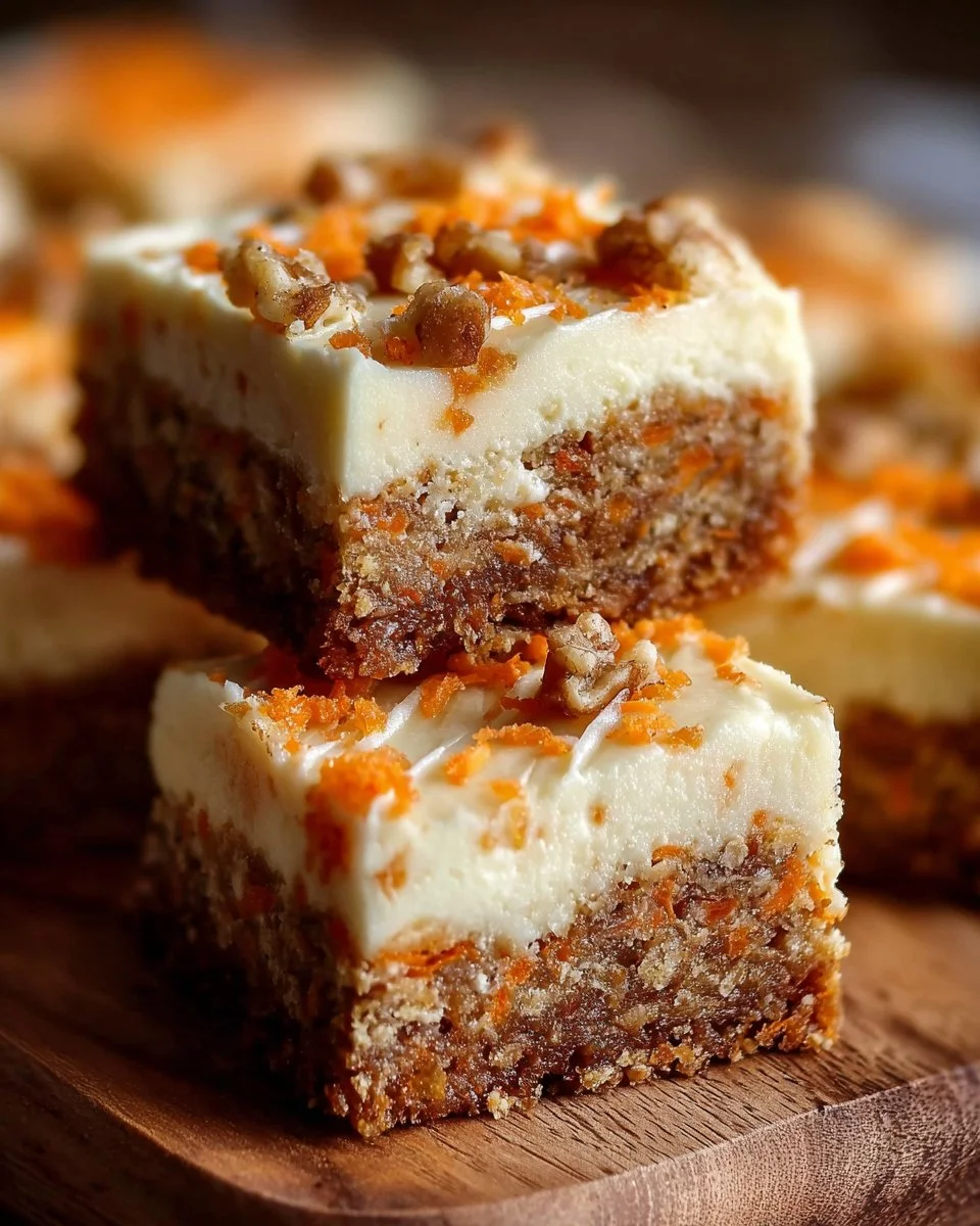 Irresistibly Indulgent Carrot Cake Cream Cheese Bars