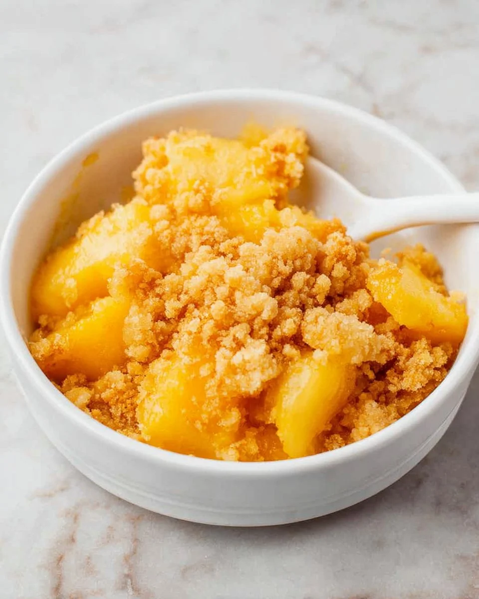 Delicious Pineapple Cheese Casserole baked to perfection