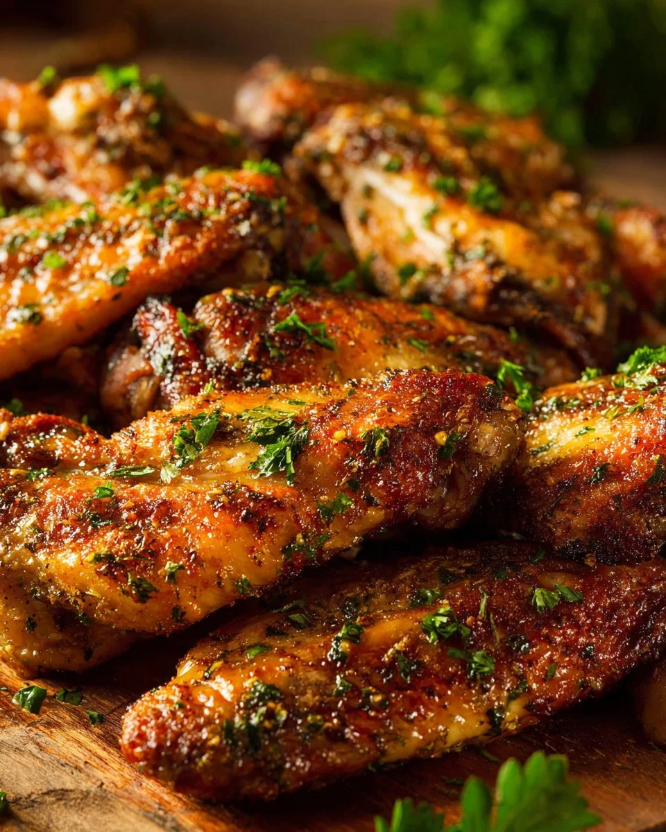 Savory Baked Turkey Wings