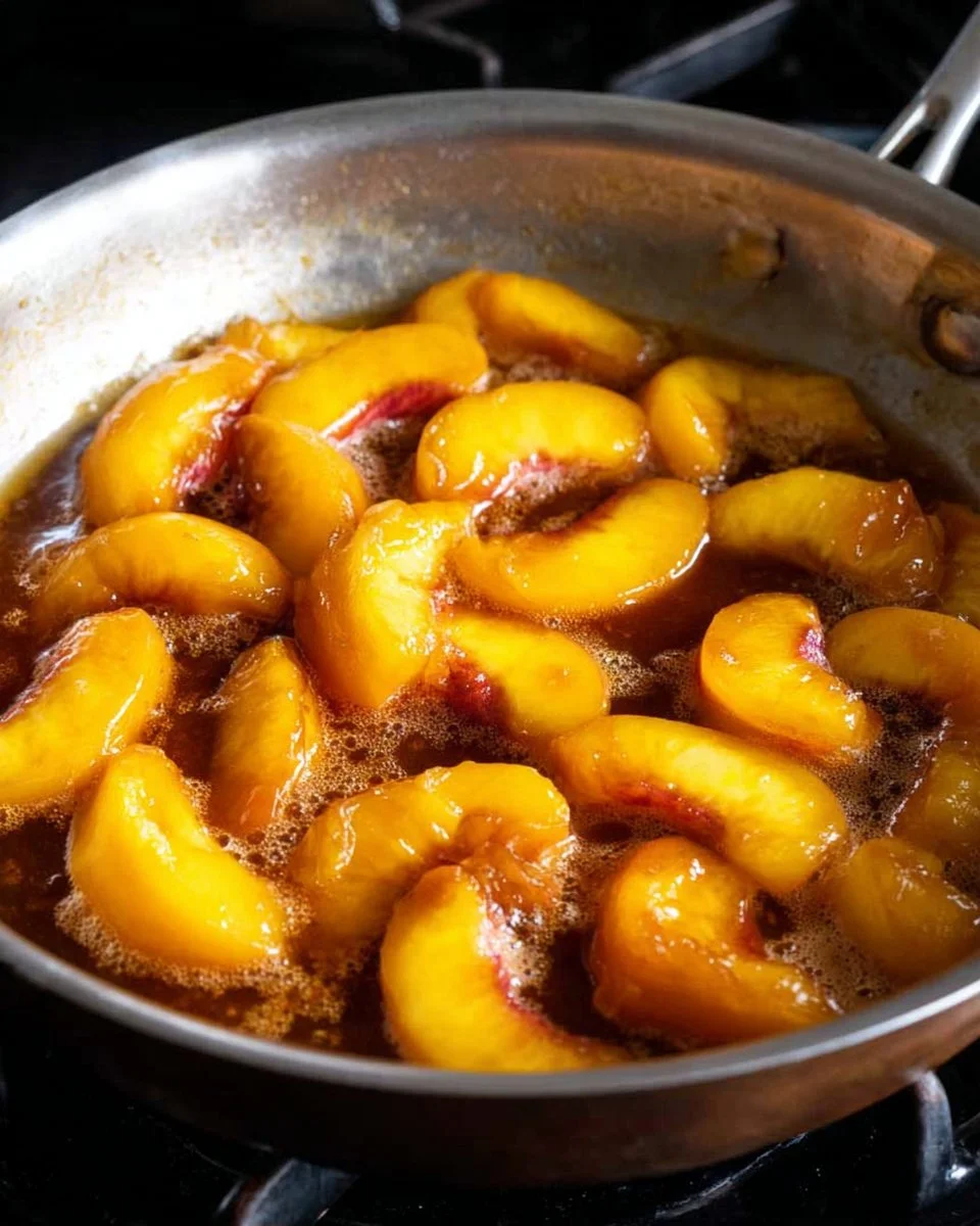 Skillet Fried Peaches