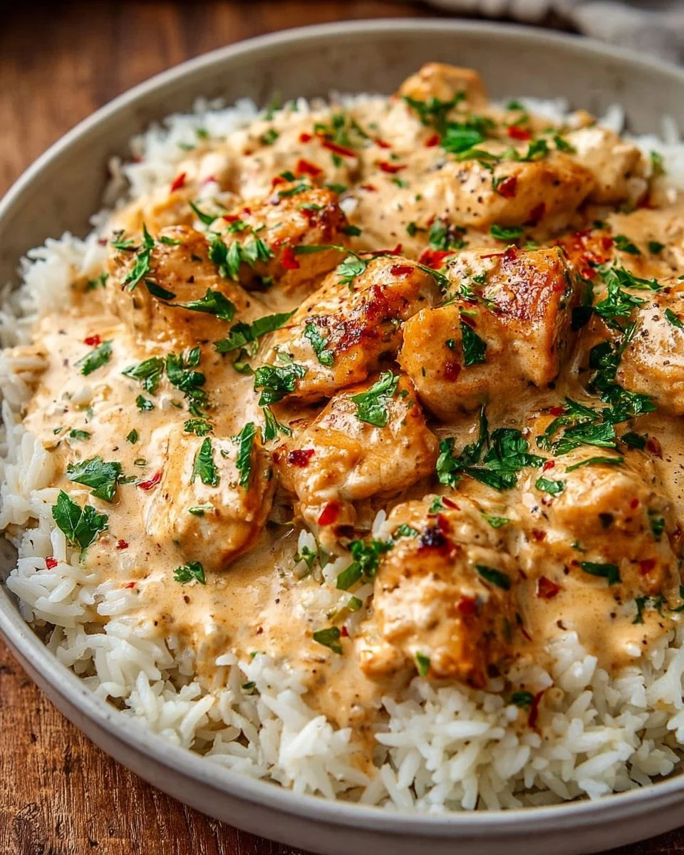 Smothered Chicken and Rice
