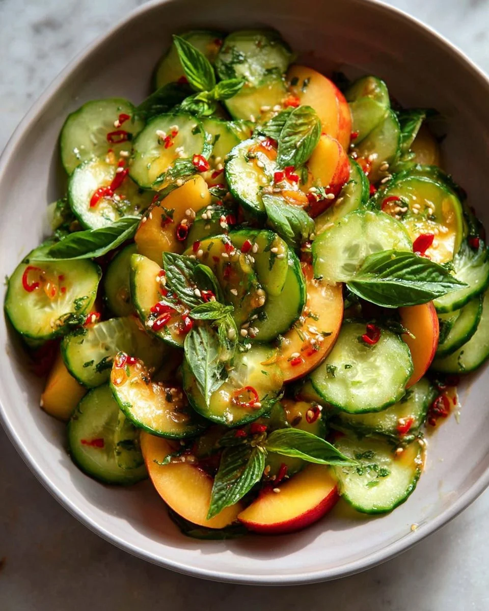 Spicy Peach Cucumber Salad: The Easy Recipe You'll Love