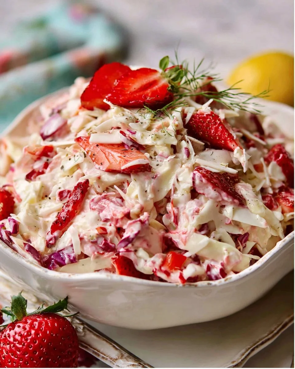 Strawberry Lemon Coleslaw