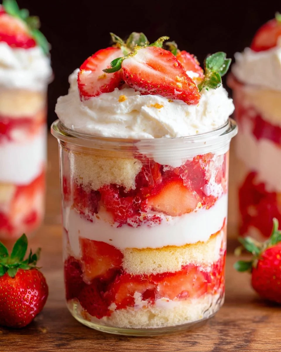 Strawberry Shortcake in a Jar