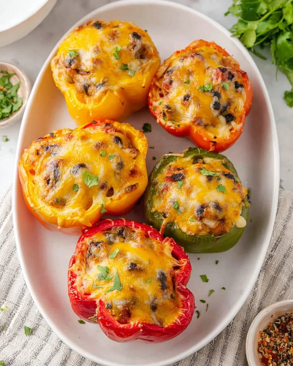 Stuffed Air Fryer Bell Peppers