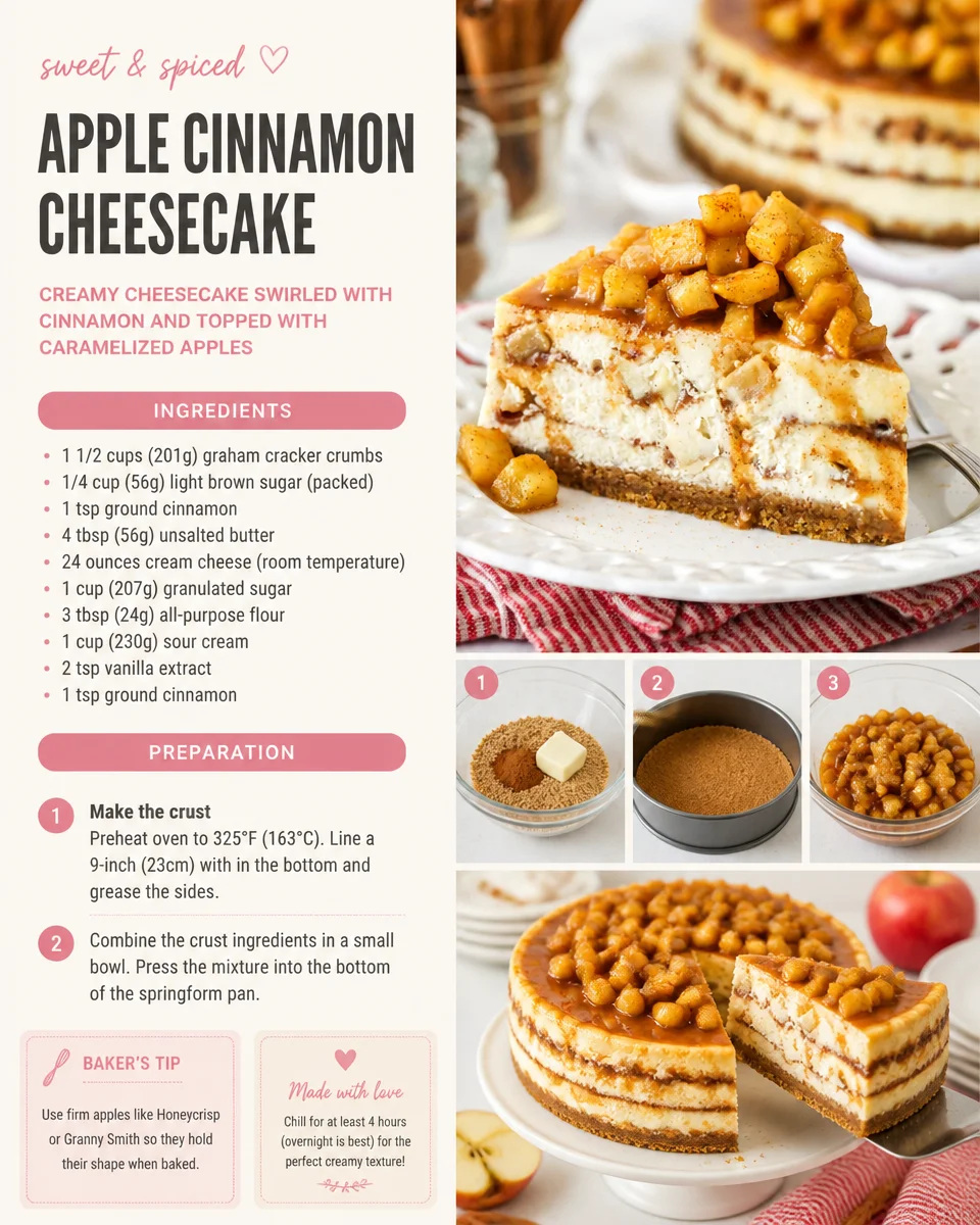 Apple Cinnamon Cheesecake