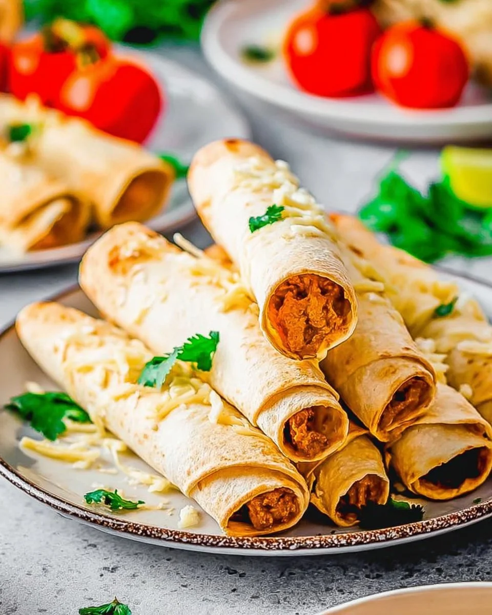 Baked Cheesy Beef Taquitos