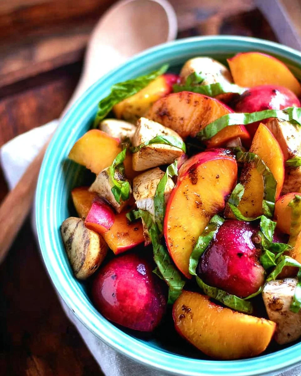Caprese Peach Salad