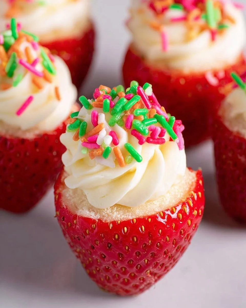 Cheesecake Stuffed Strawberries