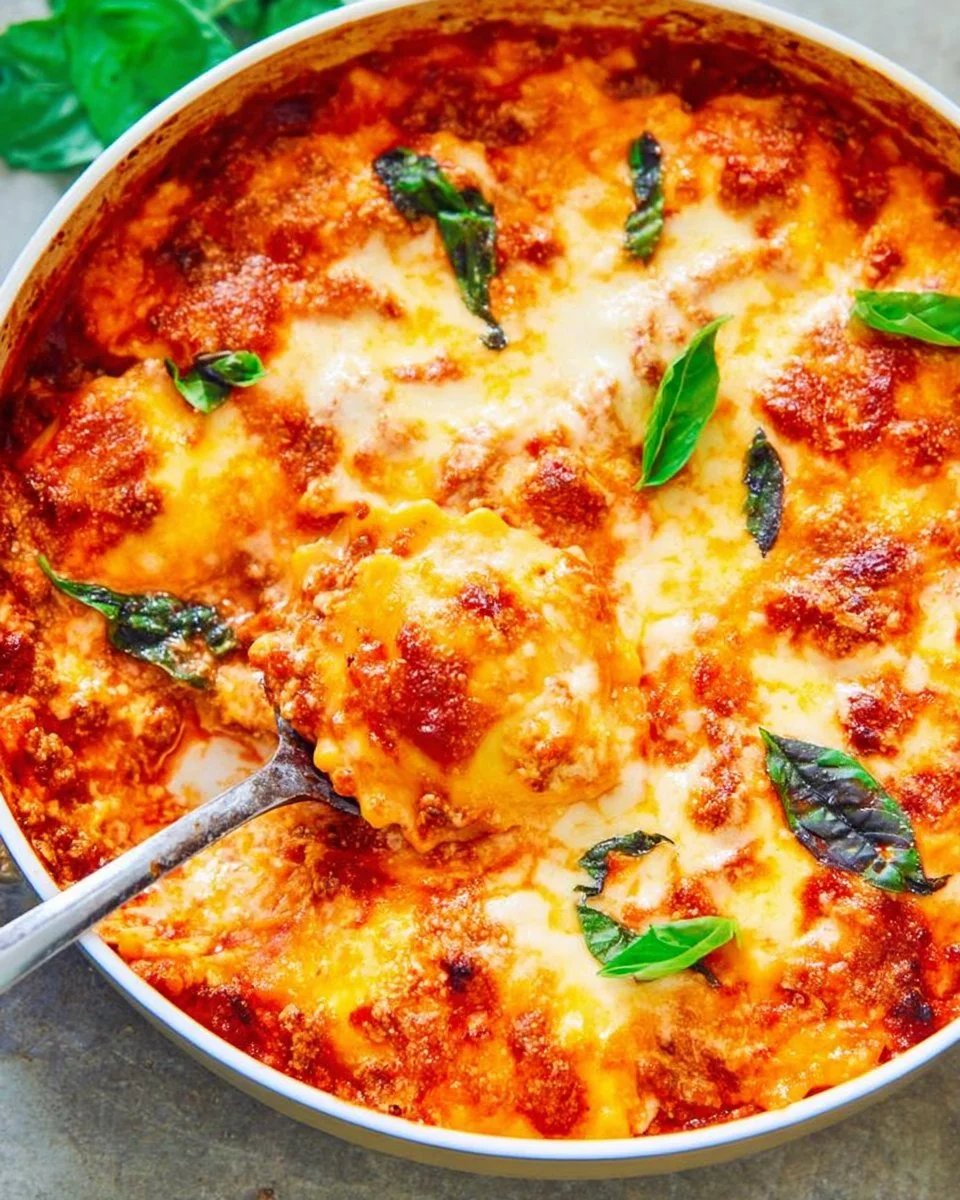 Cheesy Beef Ravioli