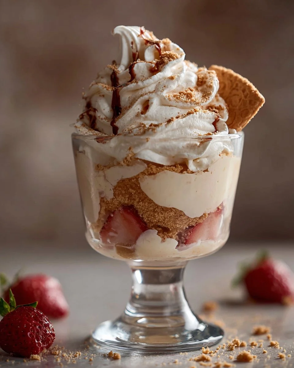 Creamy dessert cup filled with rich layers of flavor and smooth texture.