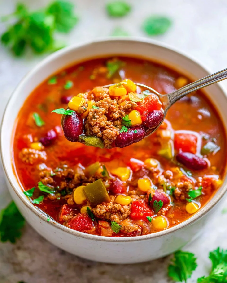 Easy Beef Taco Chili