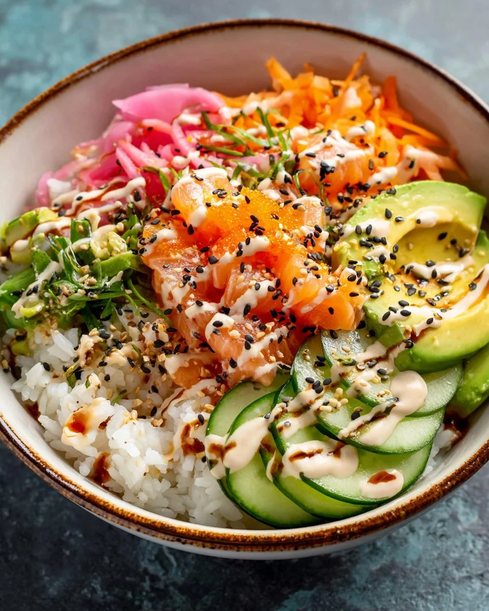 Easy California roll sushi bowl healthy recipe with fresh ingredients