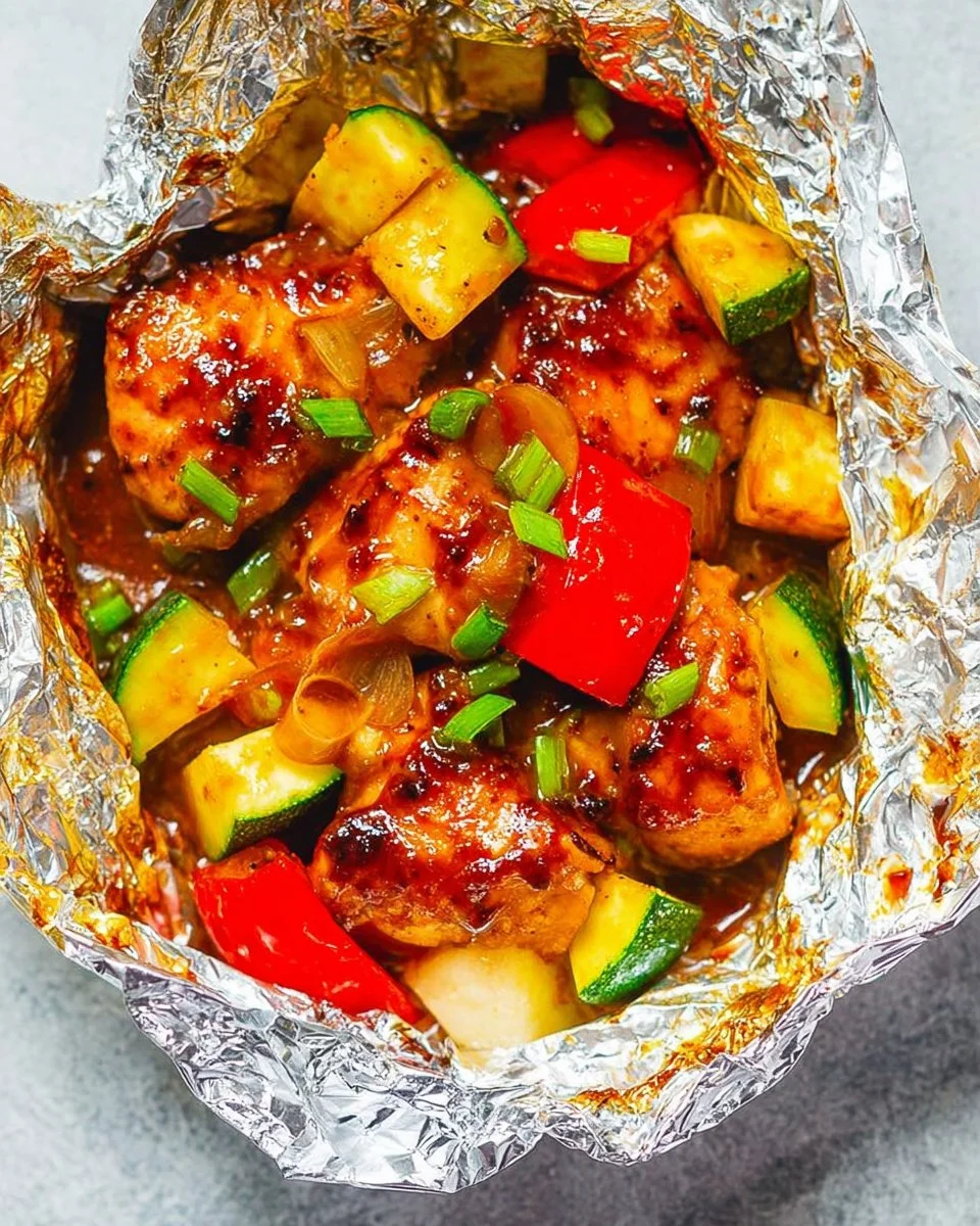 Foil Pack Barbecue Chicken