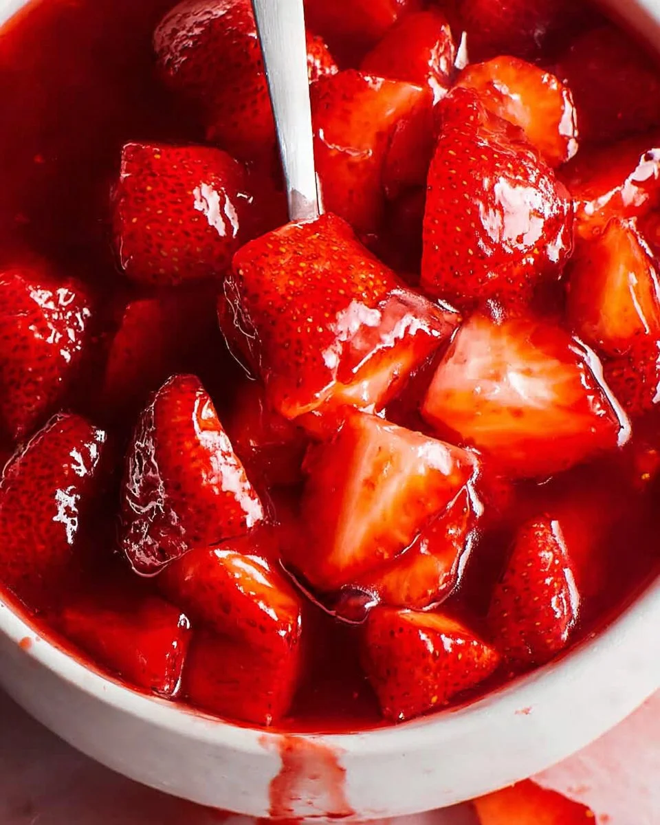 Fresh Strawberry Sauce (Strawberry Topping)