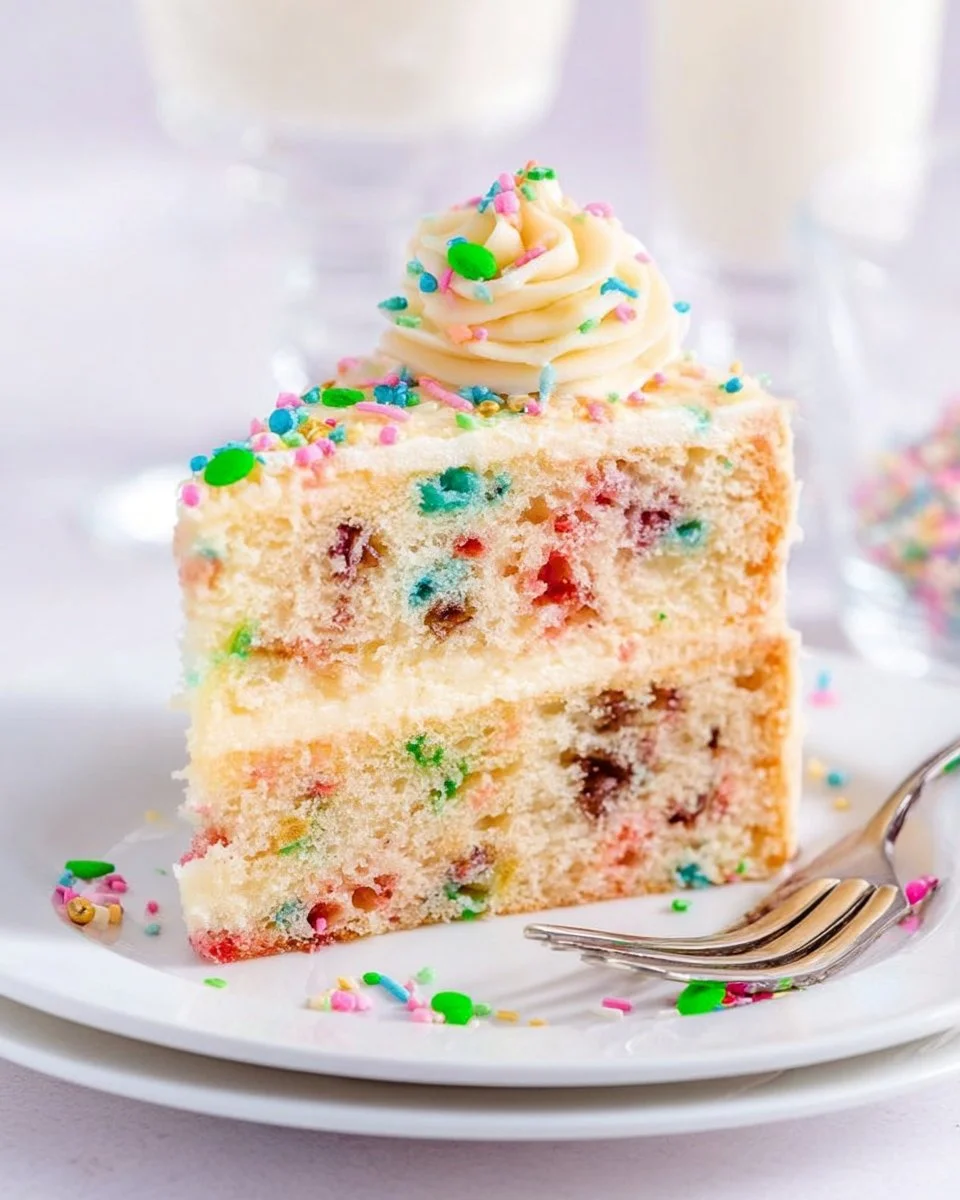 Funfetti Cake Recipe (using box cake mix!)