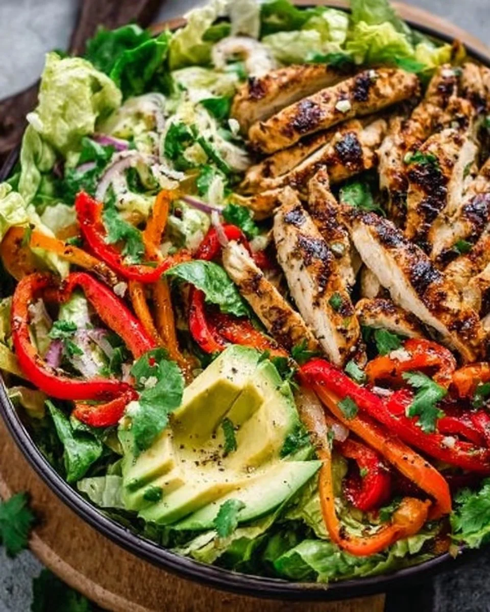 Grilled Chicken Fajita Salad: Quick, Fresh, and Absolutely Delicious