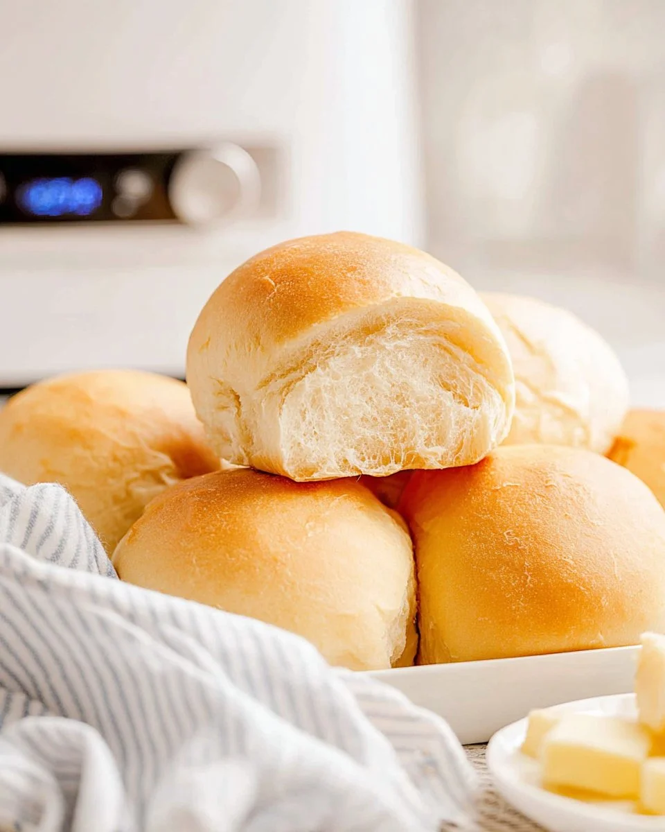 No-Knead Slow Cooker Dinner Rolls