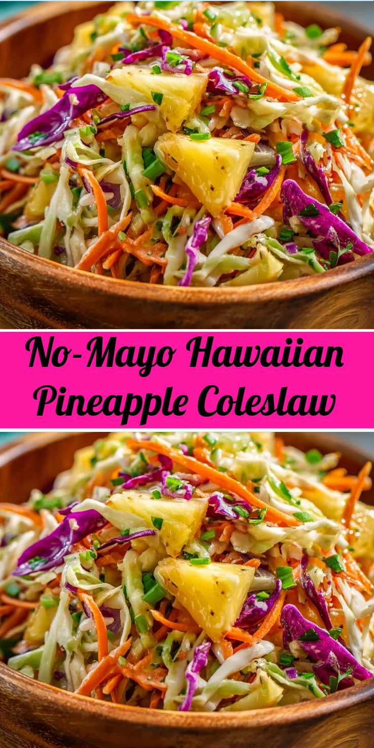 No-Mayo Hawaiian Pineapple Coleslaw