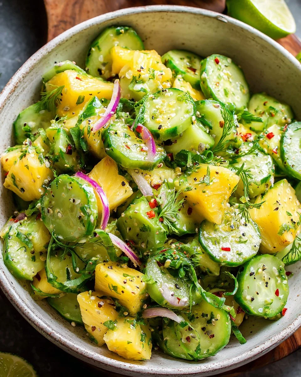 Pineapple Cucumber Salad
