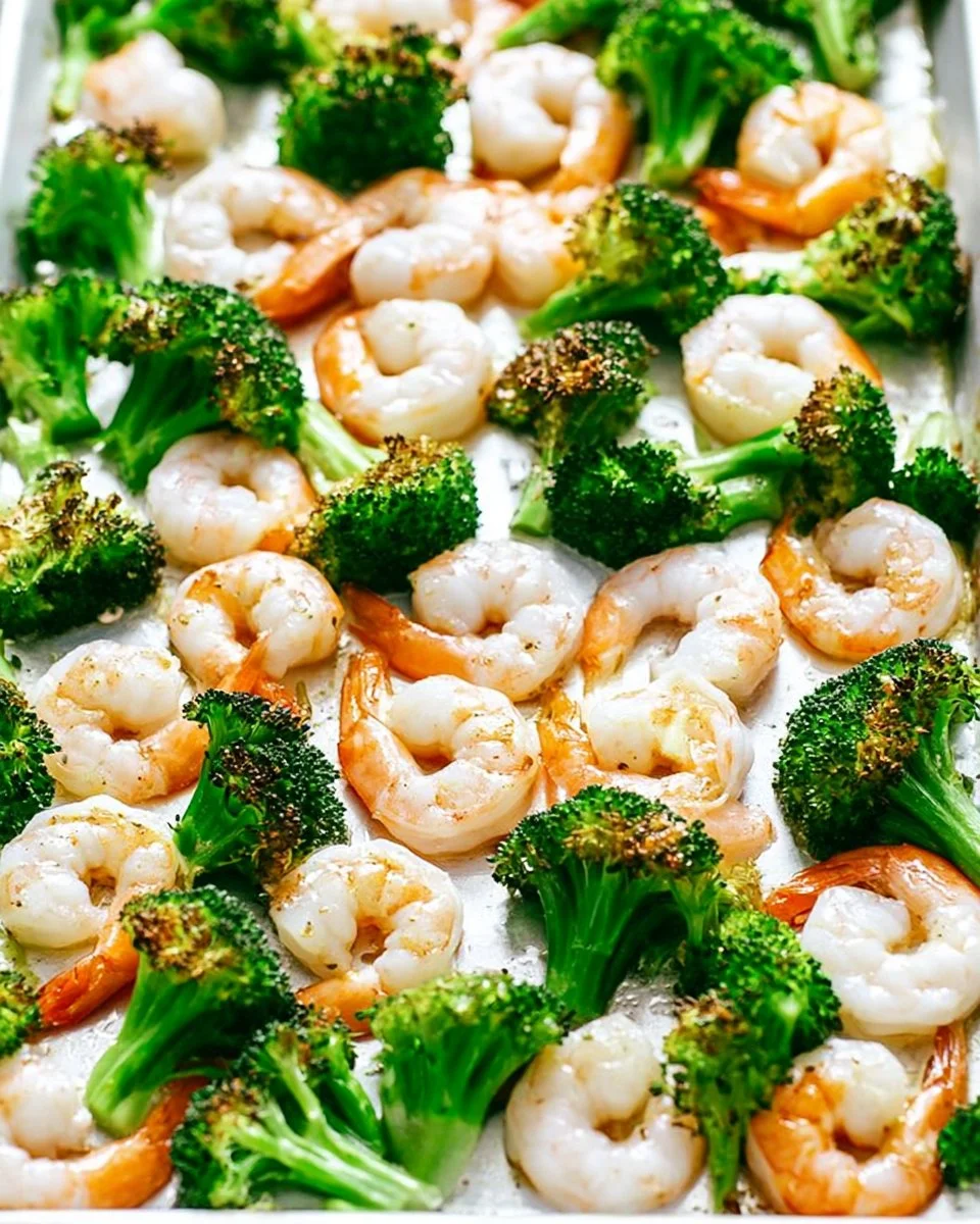 Plate of 10 Minute Lemon Butter Shrimp with Broccoli