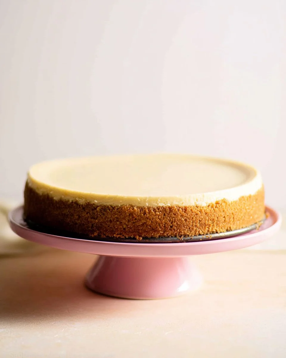 Delicious slice of classic cheesecake recipe topped with fresh berries