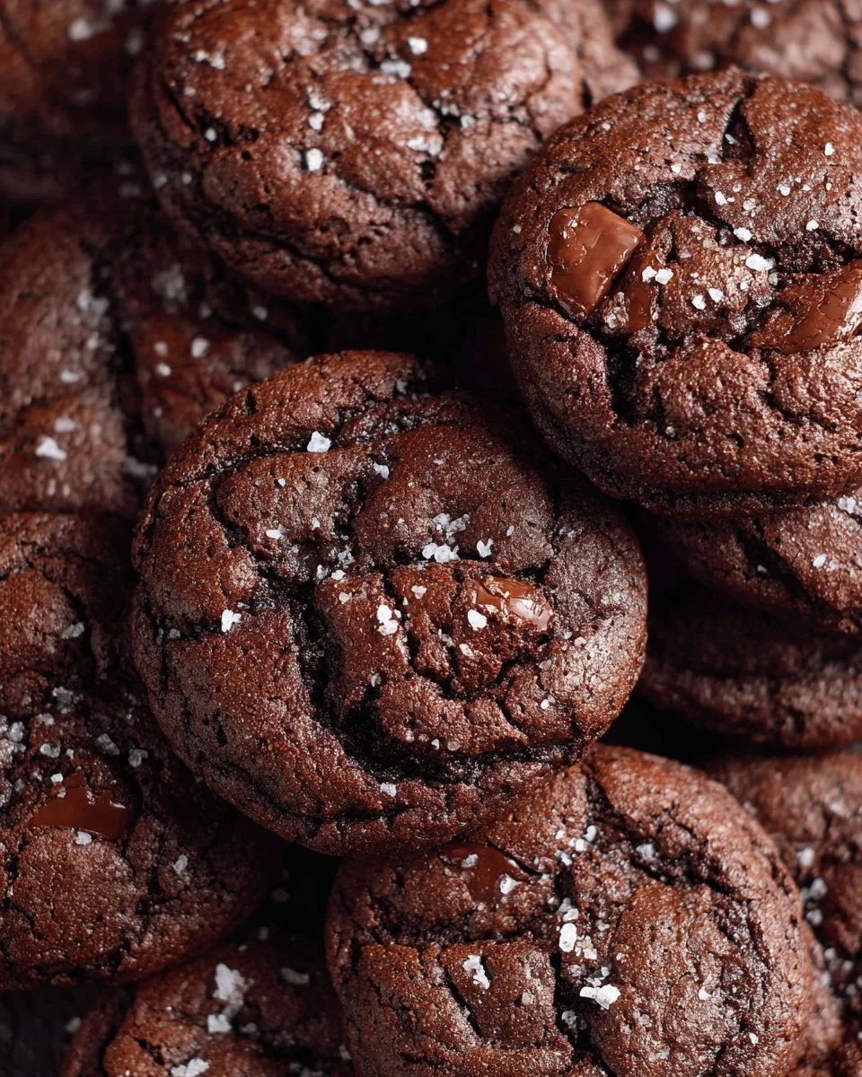 Delicious brownie cookies on a plate, perfect for dessert lovers.