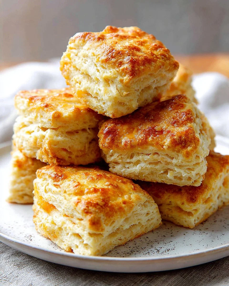 Fluffy buttermilk biscuits served with butter and jam
