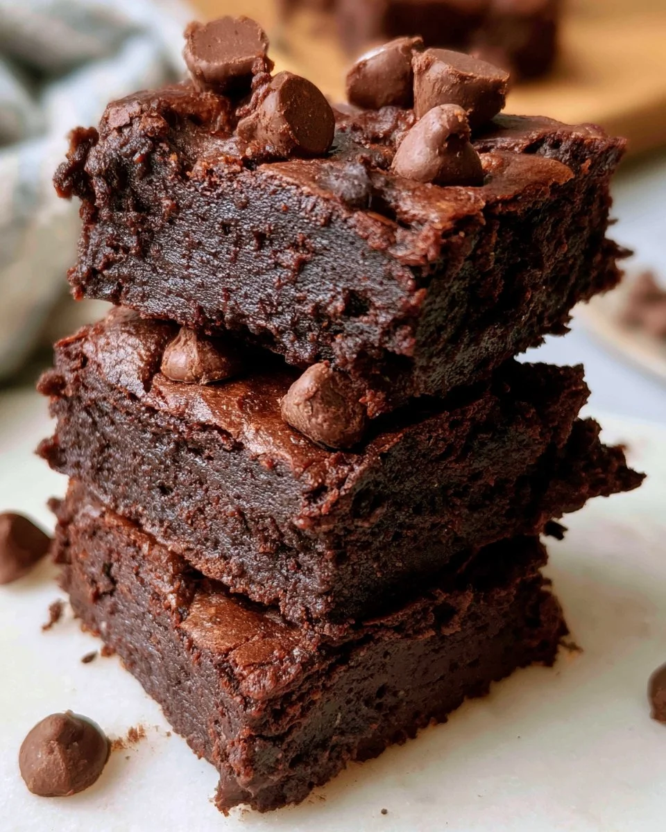 Fudgy healthy brownies made with nutritious ingredients, perfect for guilt-free indulgence.