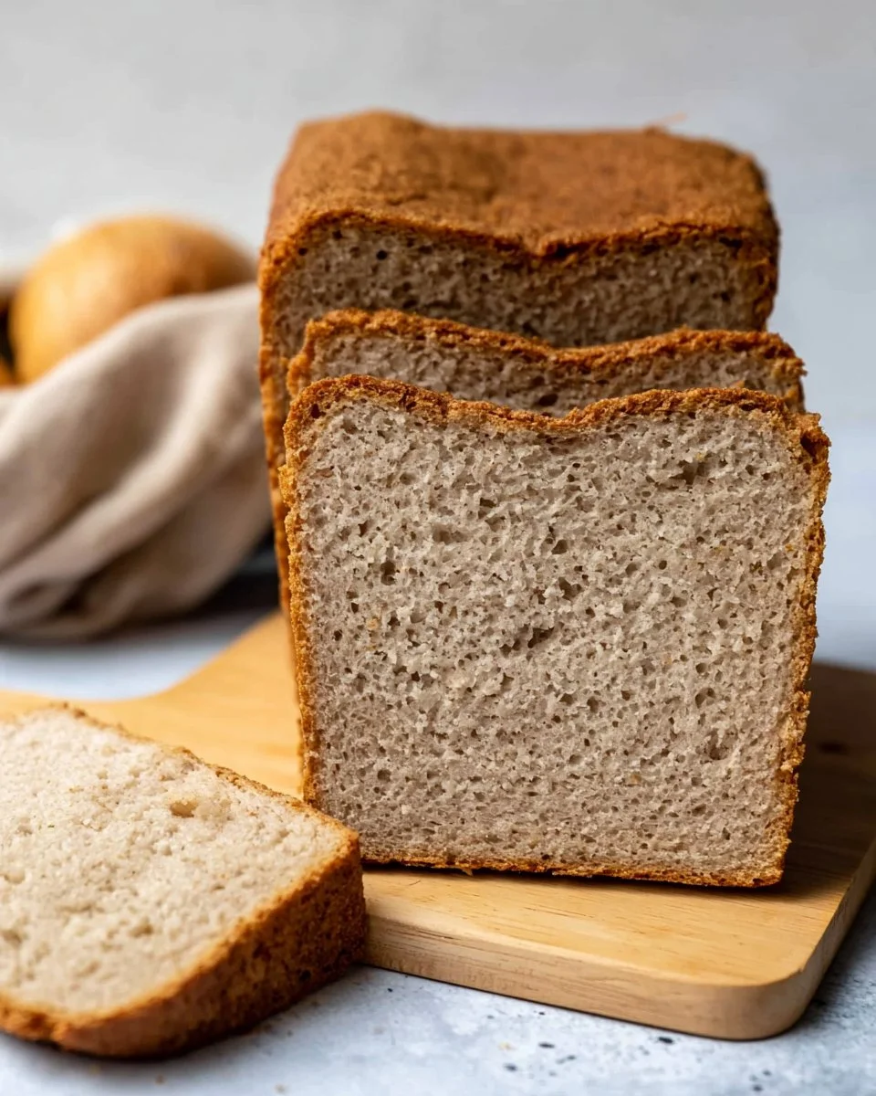 Gluten-free sandwich bread fresh out of the oven