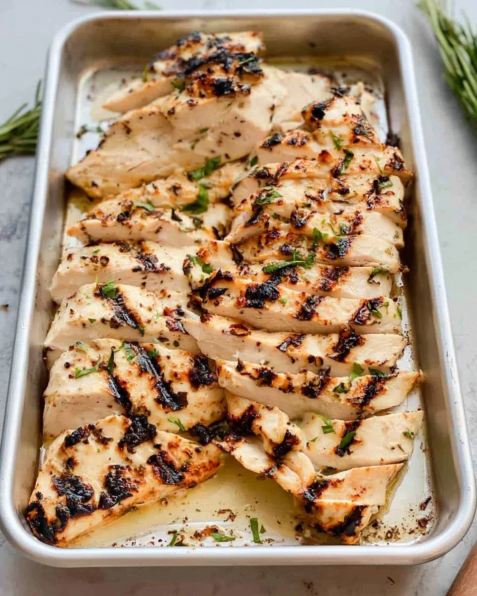 Delicious Greek yogurt marinated chicken showcasing tender, flavorful pieces