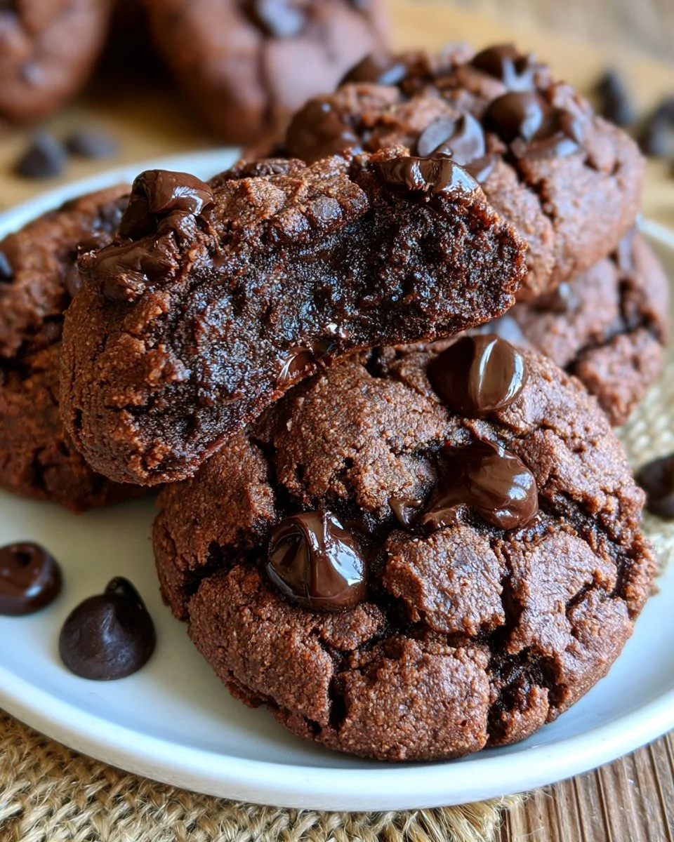 No butter chocolate truffle cookies, grain-free and dairy-free dessert