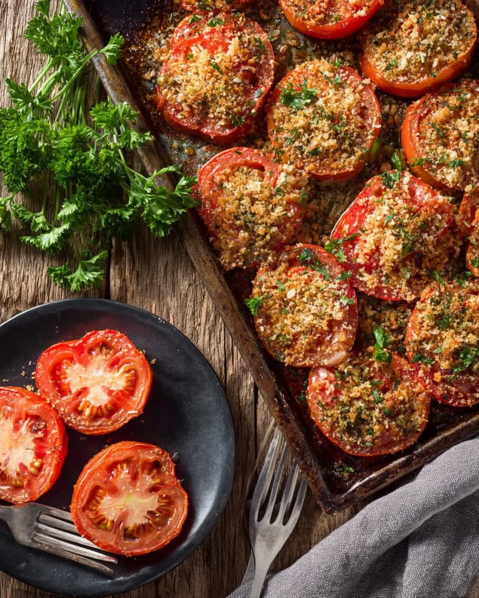 Delicious Potato Tomato Bake fresh from the oven, showcasing layers of potatoes and tomatoes.