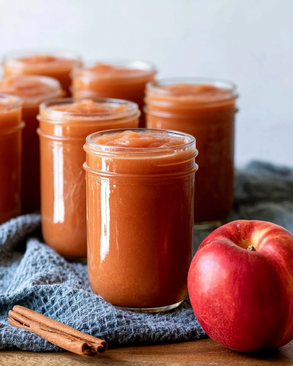 Delicious homemade slow cooker applesauce ideal for canning and preserving