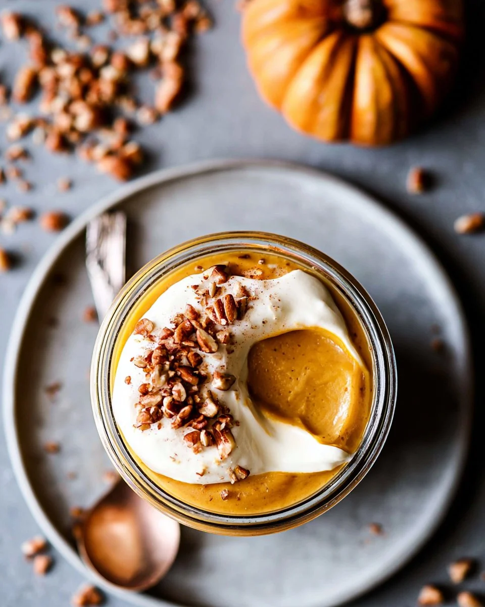 Delicious creamy stovetop pumpkin pudding served in a bowl with a sprinkle of cinnamon.
