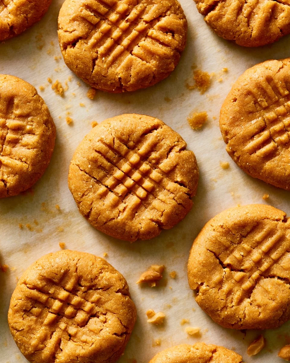 Baking fresh 3 ingredient peanut butter cookies for a tasty treat