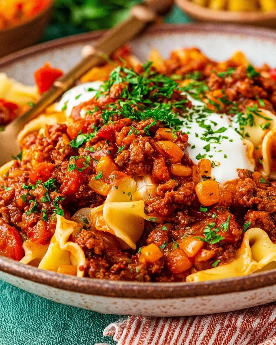 Delicious homemade Turkish pasta inspired by Anna Paul's viral recipe.