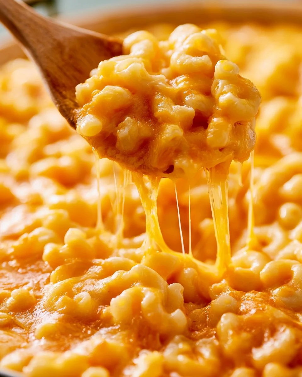 Creamy gluten-free mac and cheese topped with breadcrumbs in a bowl