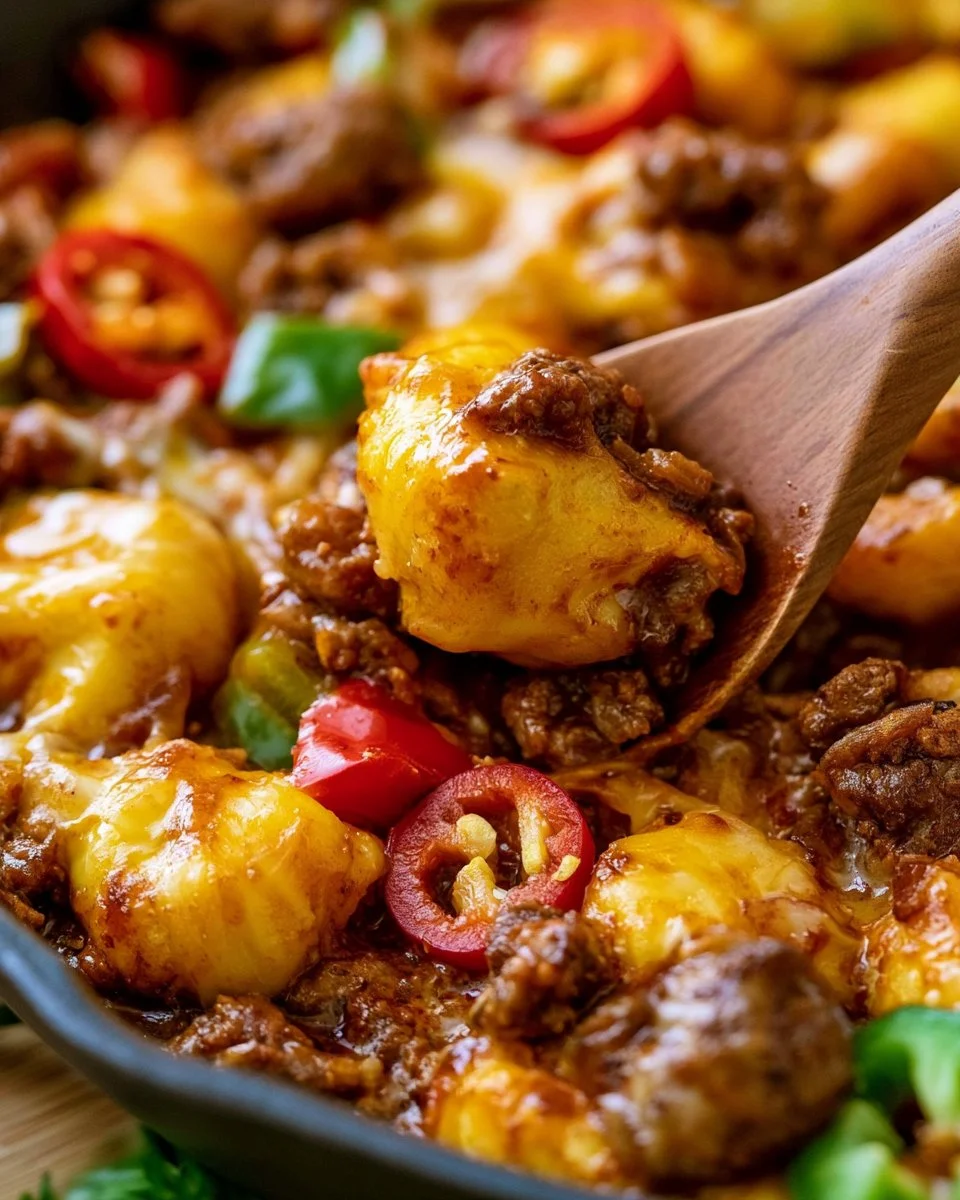 Delicious homemade Chili Mac served in a bowl