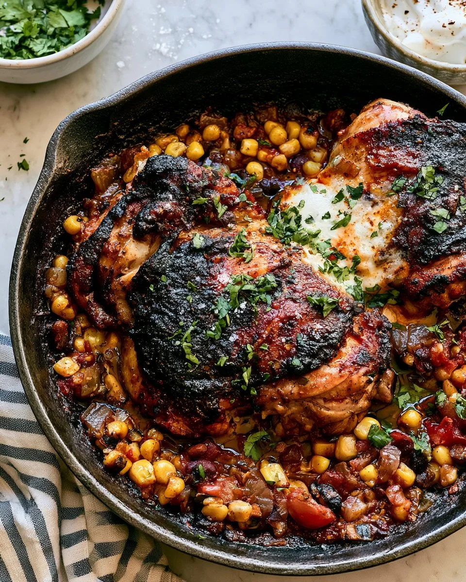 Delicious Cowboy Chicken recipe featuring spices and smoky flavor.