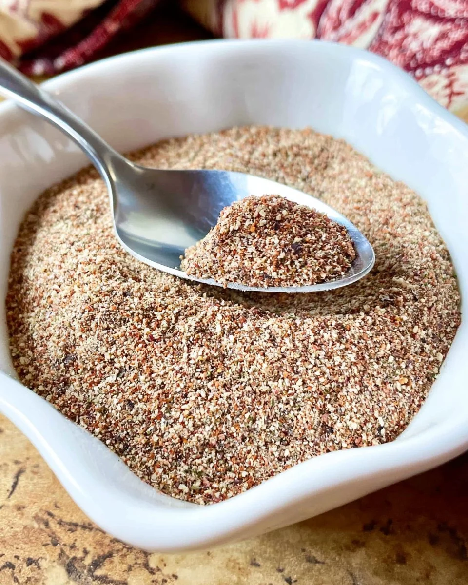 Homemade grilled beef seasoning spice mix for BBQ