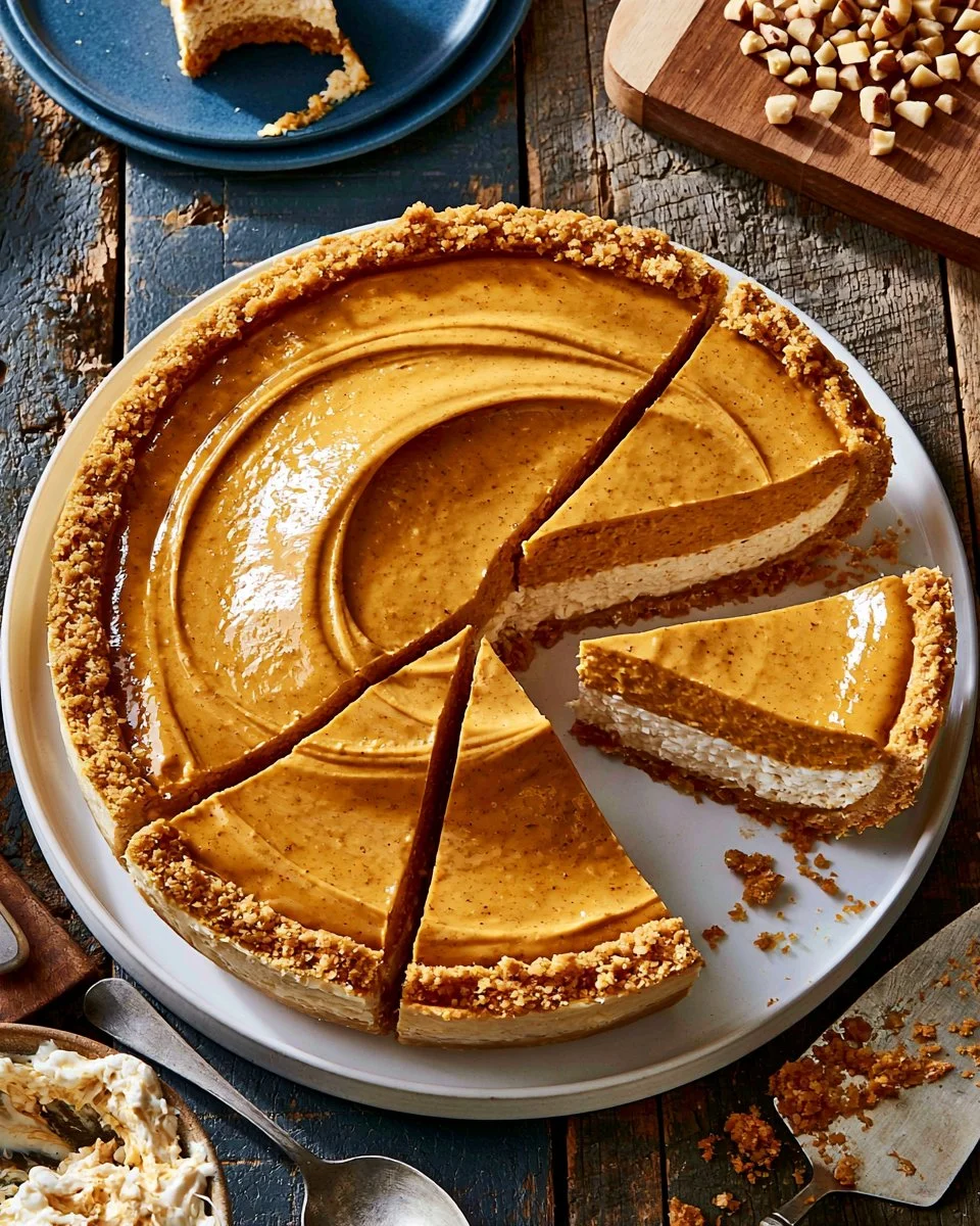 Creamy pumpkin dessert topped with rich cream cheese icing