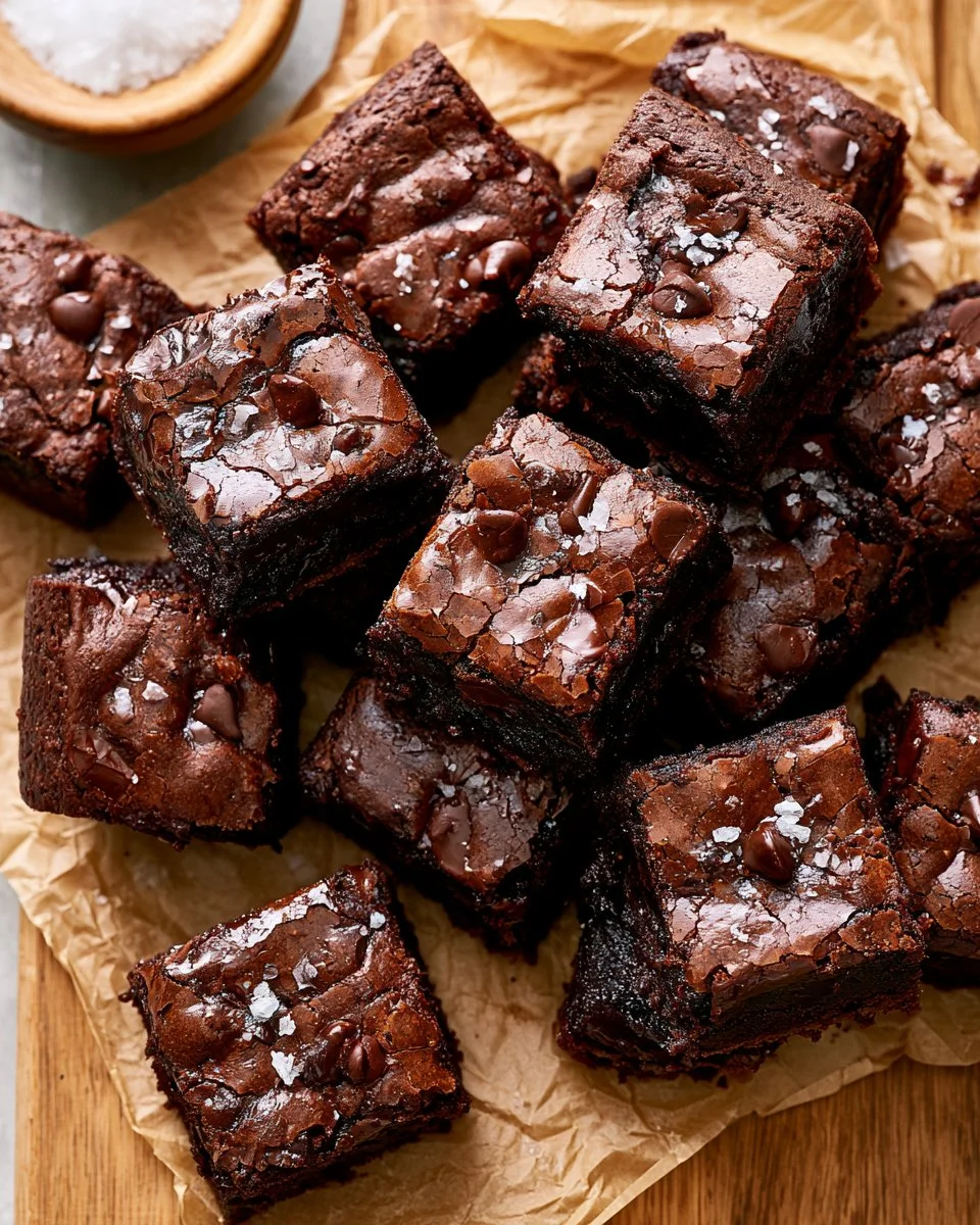 Delicious small batch brownies fresh out of the oven