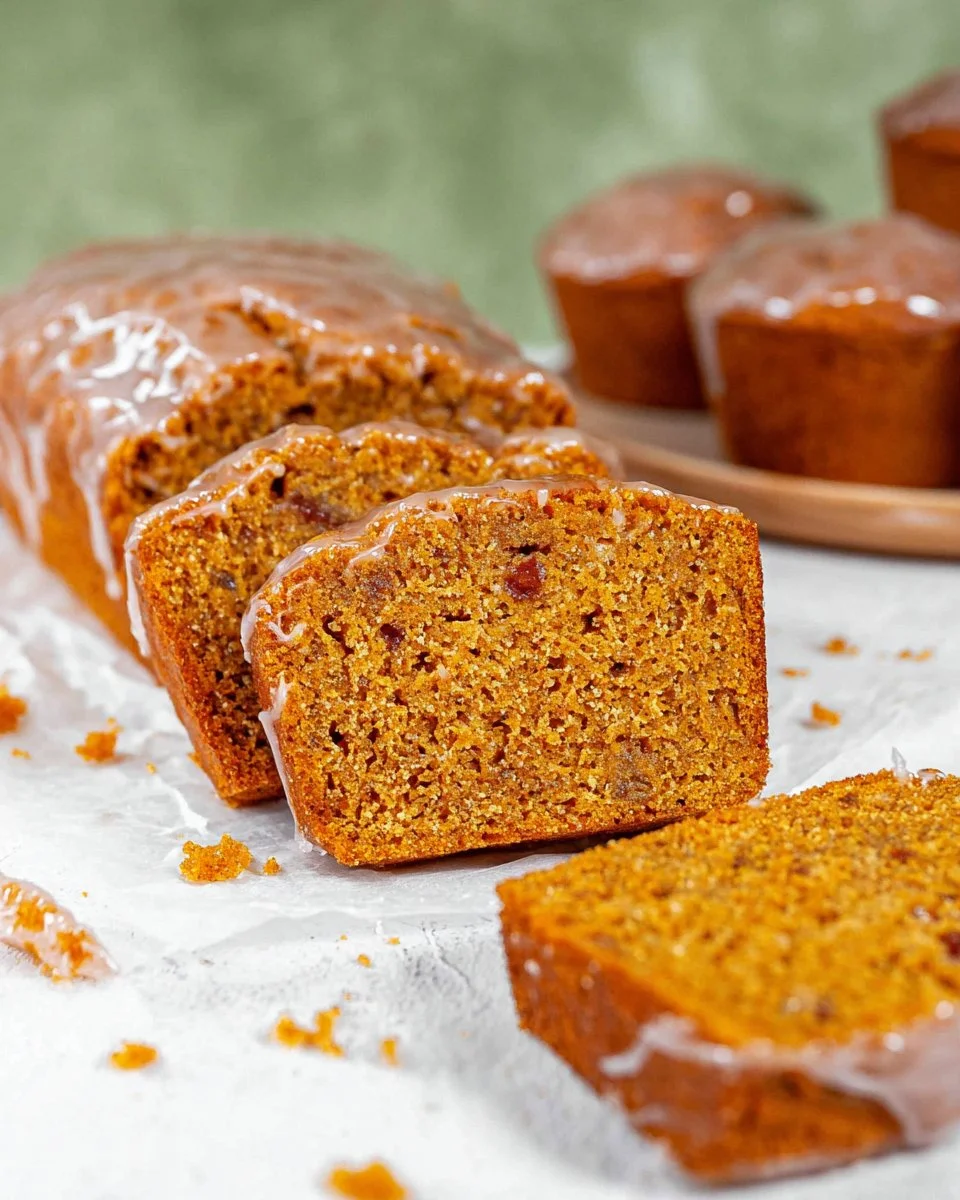 Freshly baked sweet potato bread sliced on a wooden board