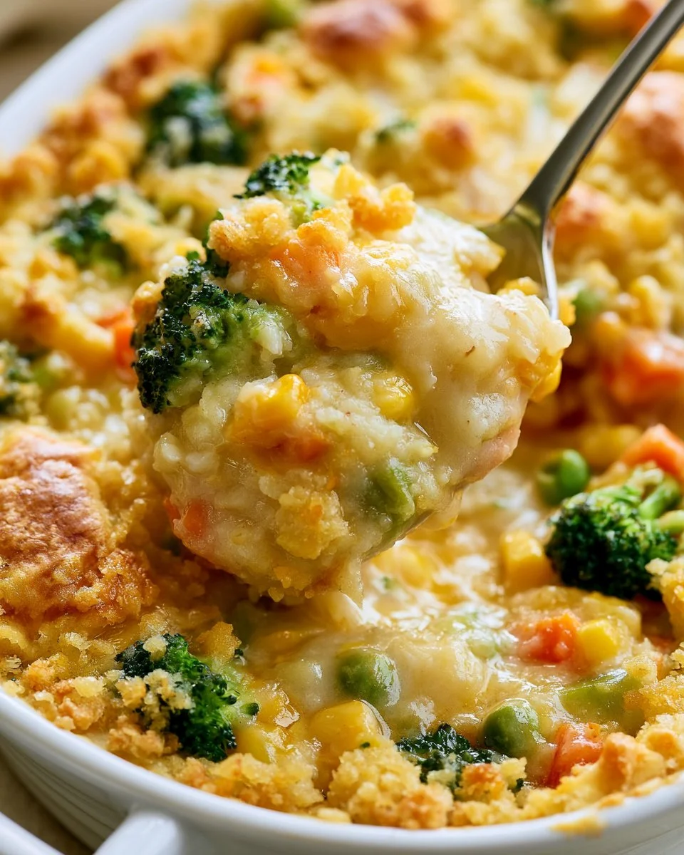 Delicious Vegetable Casserole with fresh vegetables baked to perfection