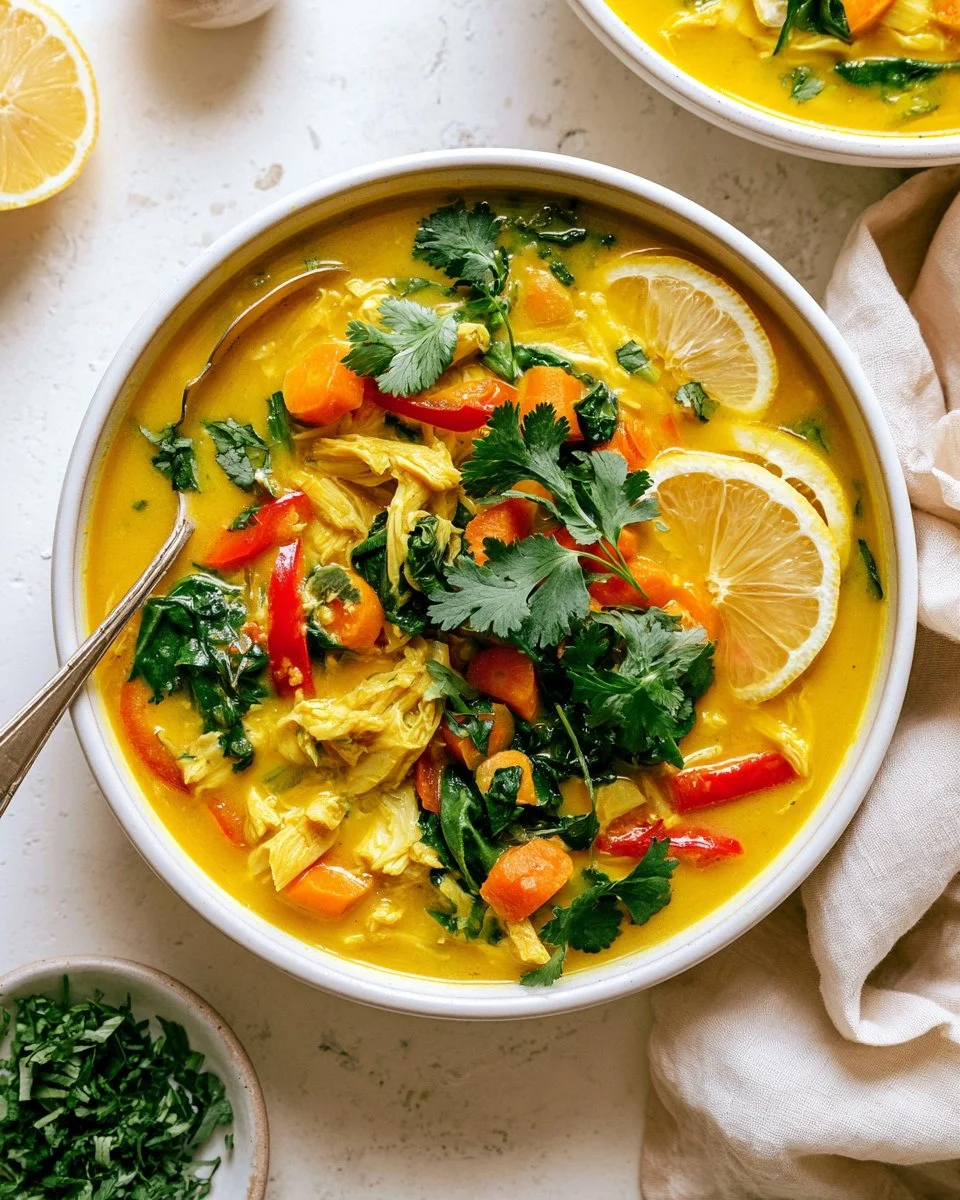 A bowl of vibrant detox soup loaded with fresh vegetables and herbs for cleansing.